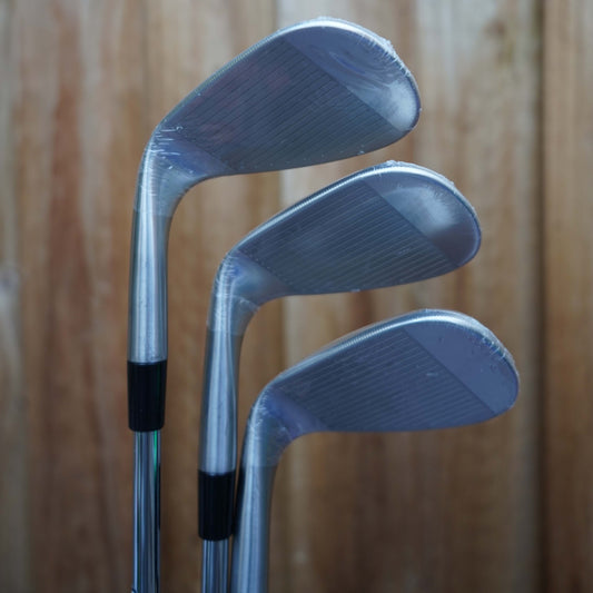 TaylorMade Milled Grind Chrome Satin Wedge Set 52/09, 56/12, 60/10