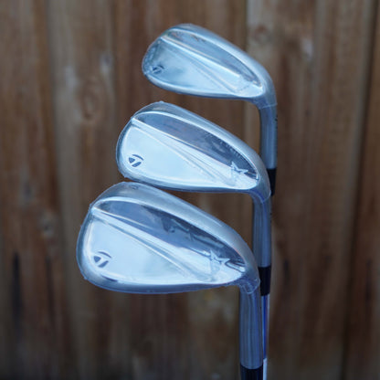 TaylorMade Milled Grind Chrome Satin Wedge Set 52/09, 56/12, 60/10