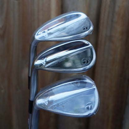 TaylorMade Milled Grind Chrome Satin Wedge Set 52/09, 56/12, 60/10 (LH)