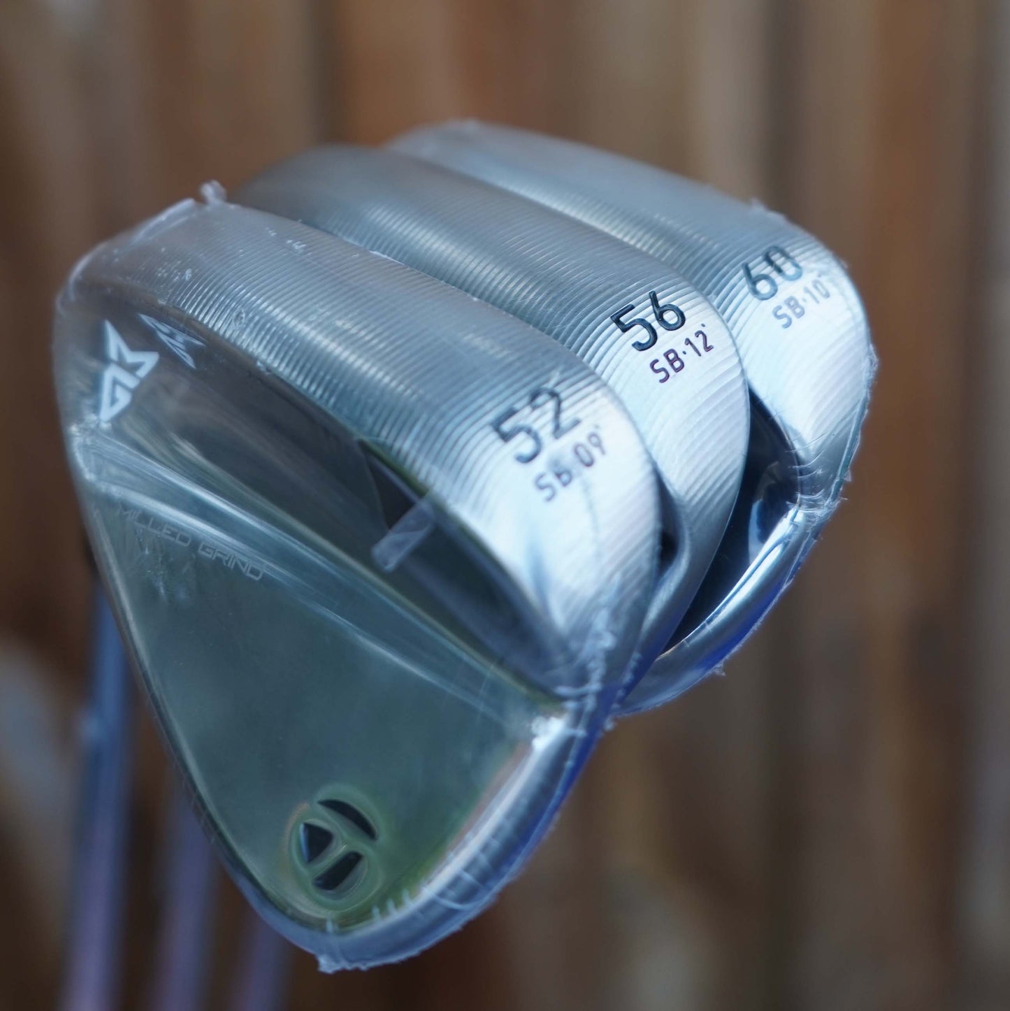 TaylorMade Milled Grind Chrome Satin Wedge Set 52/09, 56/12, 60/10 (LH)